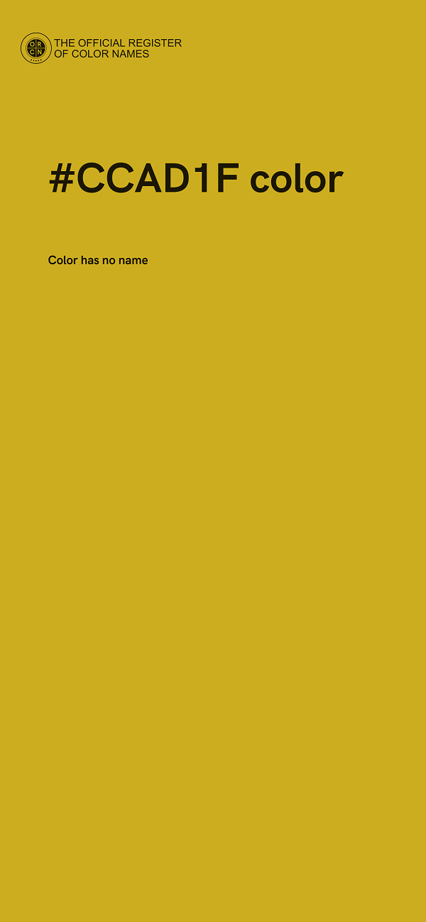 #CCAD1F color image