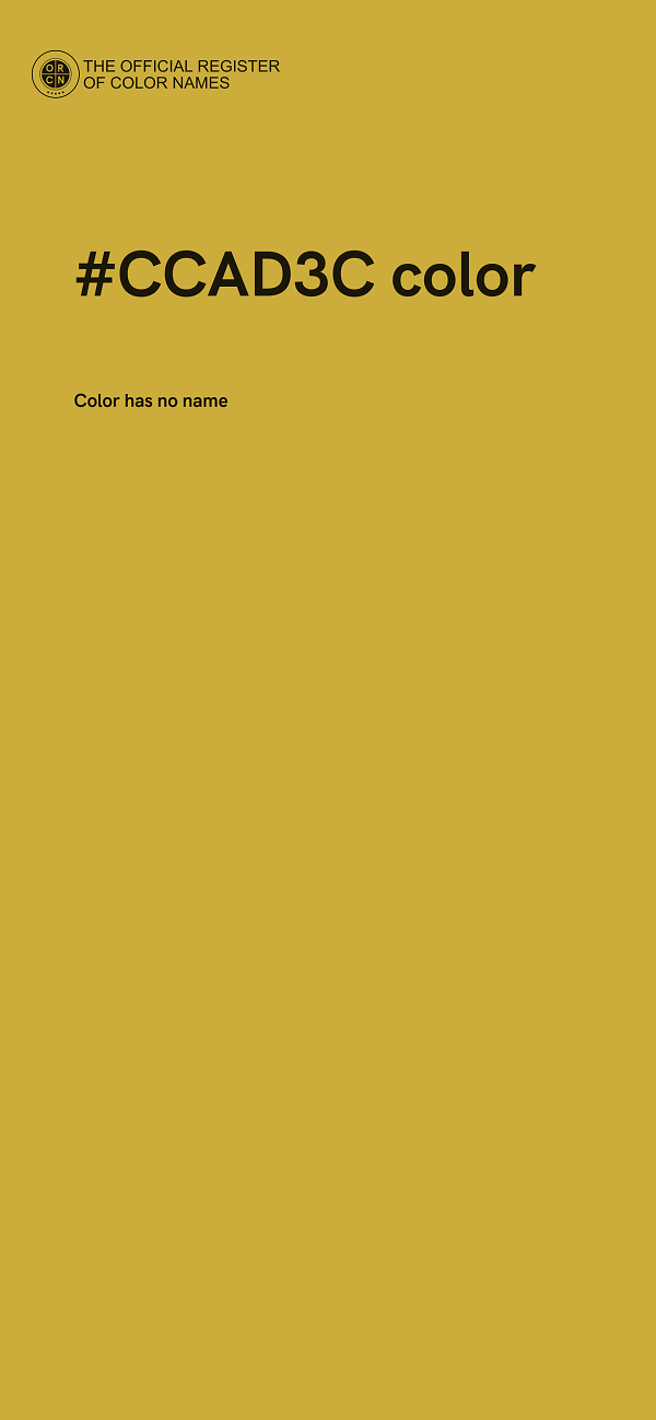 #CCAD3C color image