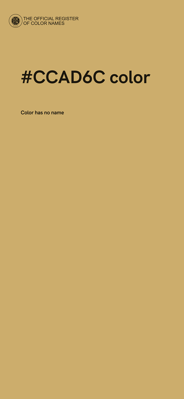 #CCAD6C color image