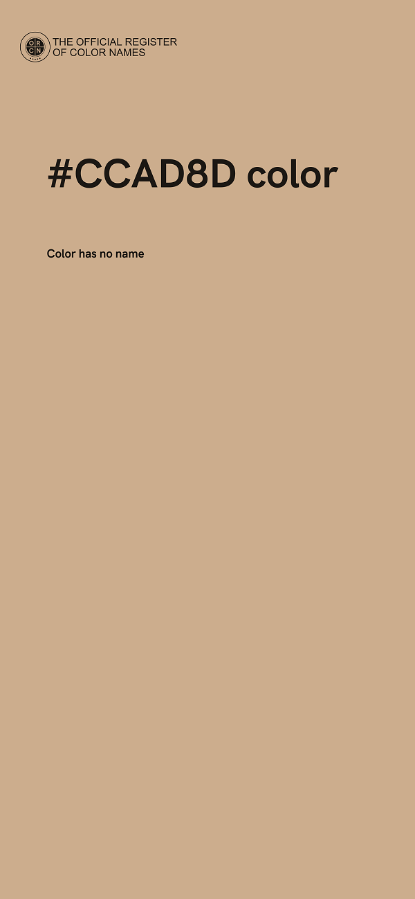 #CCAD8D color image