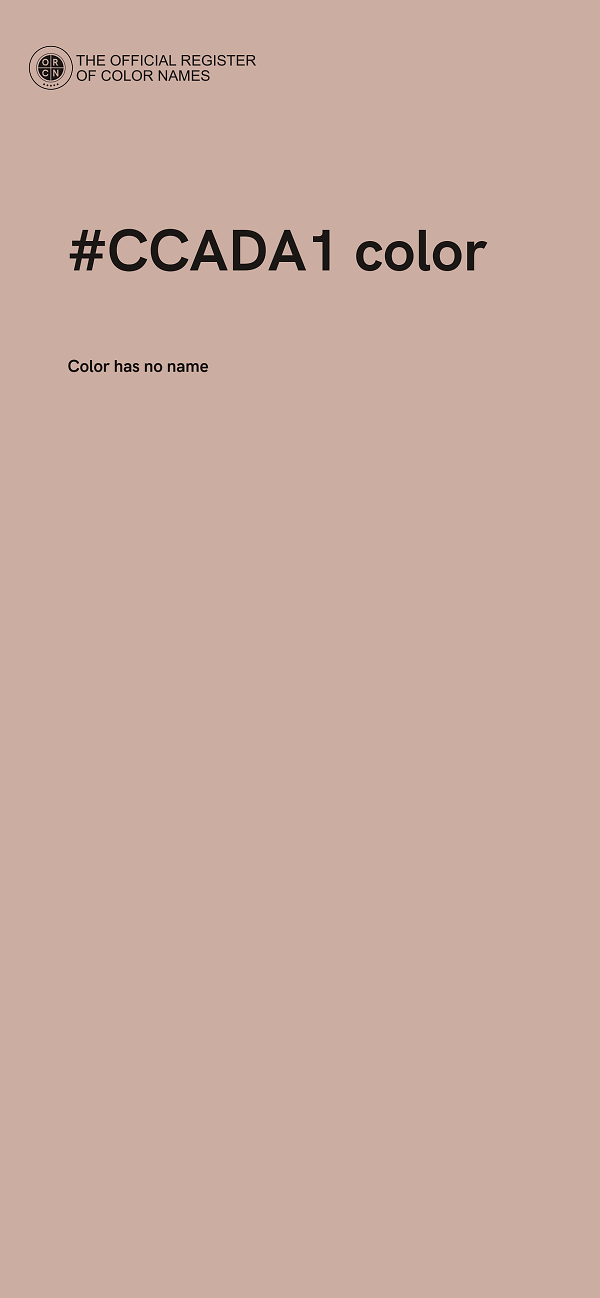 #CCADA1 color image