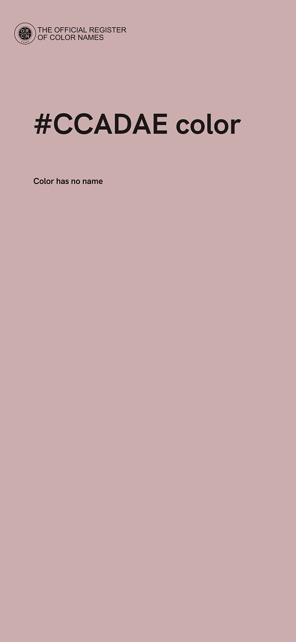 #CCADAE color image