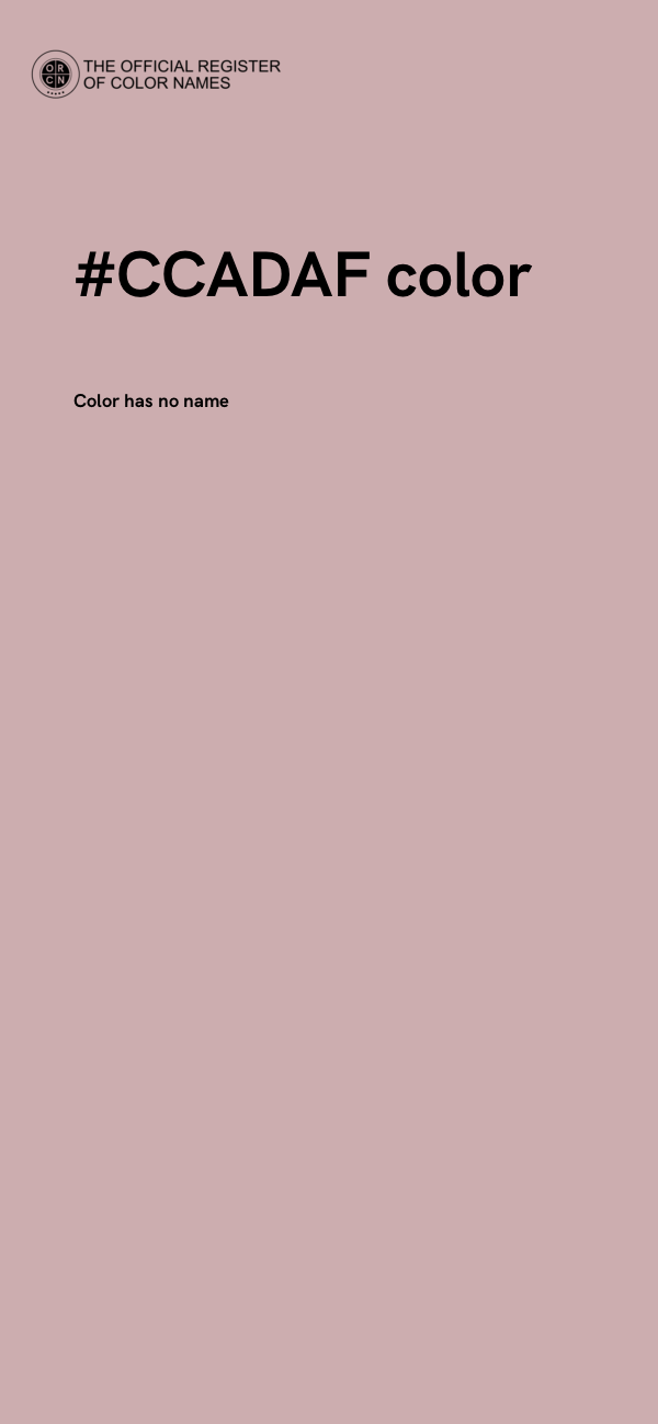 #CCADAF color image