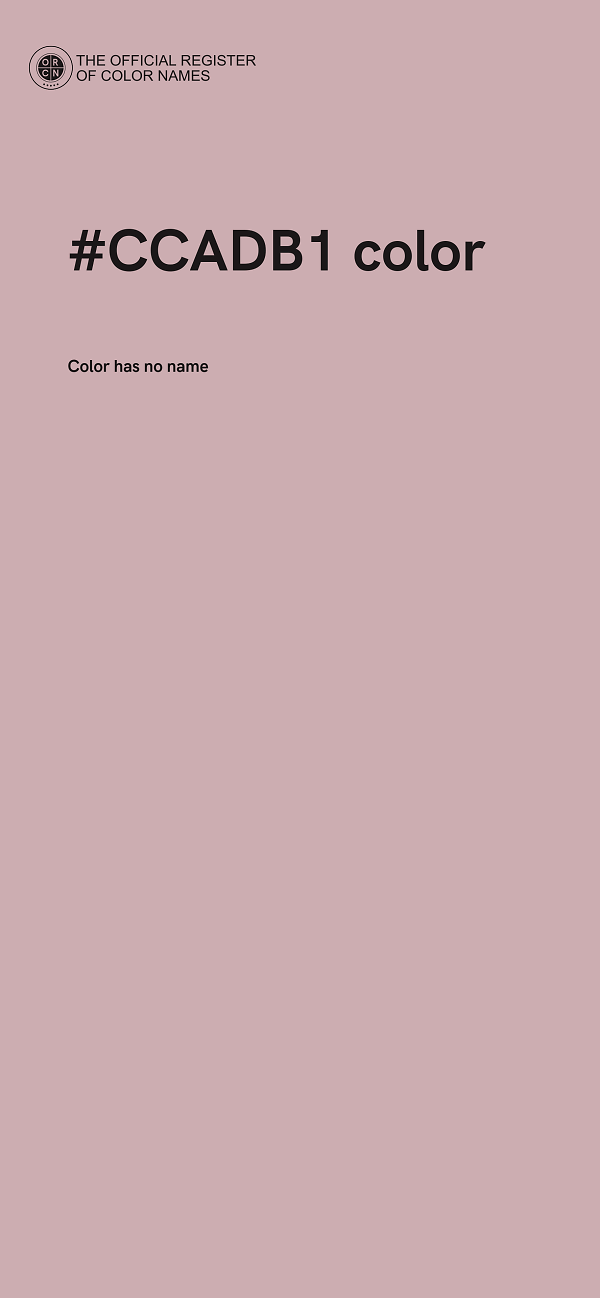 #CCADB1 color image