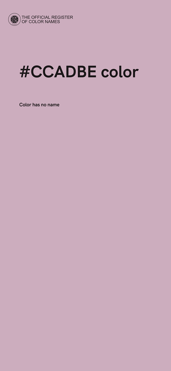 #CCADBE color image