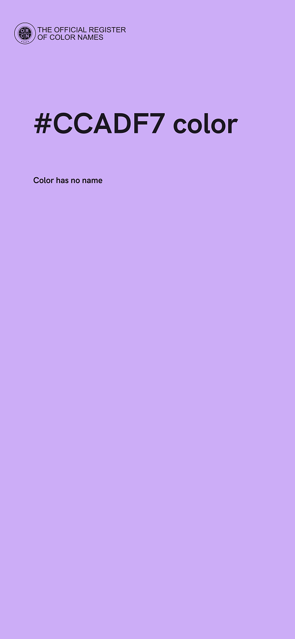 #CCADF7 color image