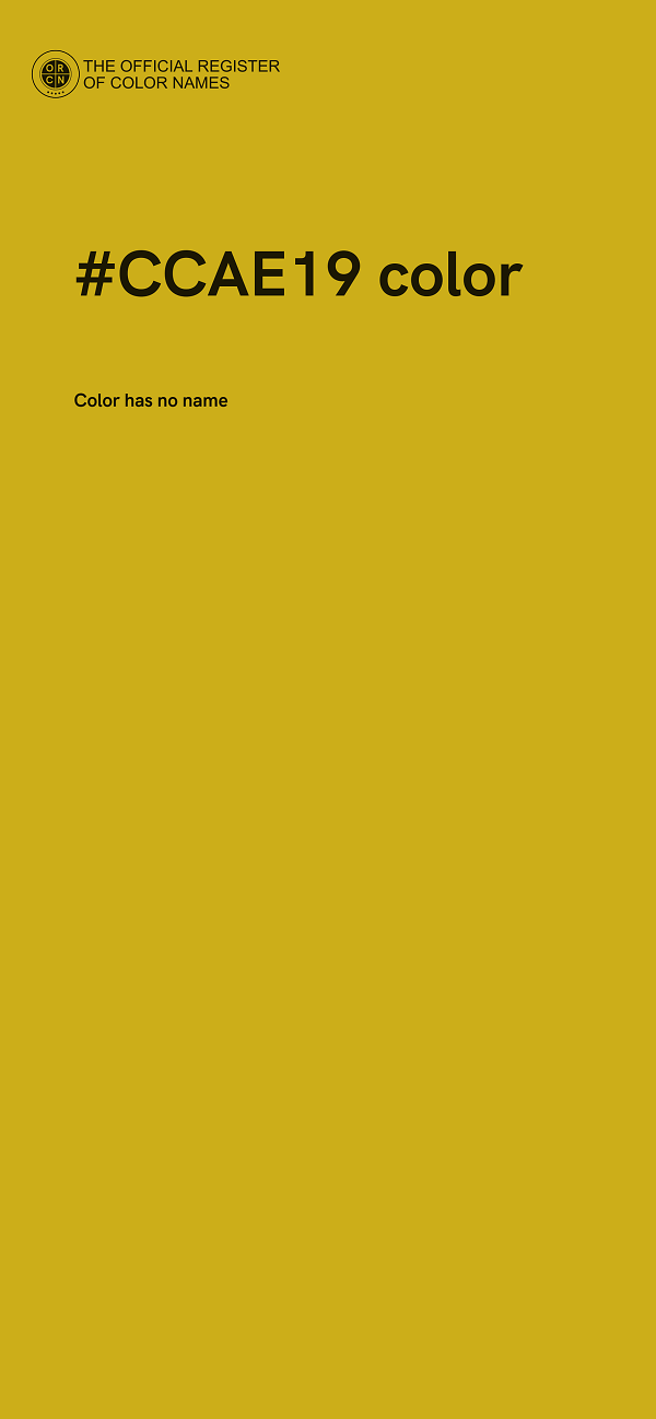 #CCAE19 color image