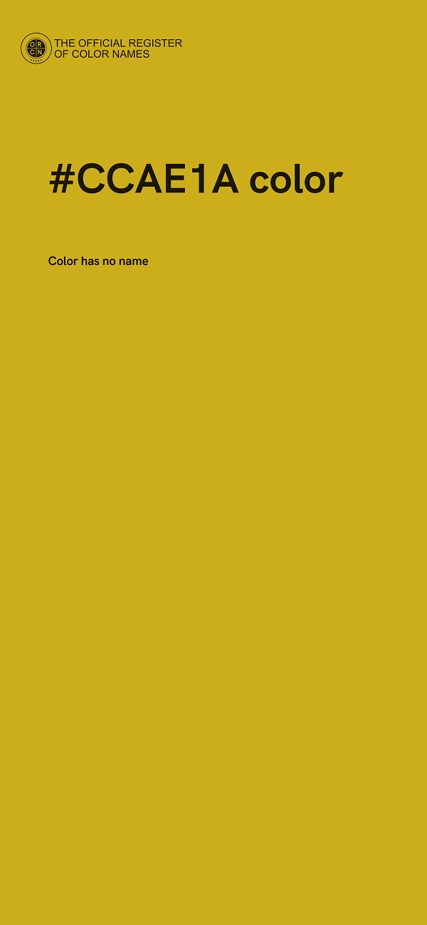 #CCAE1A color image