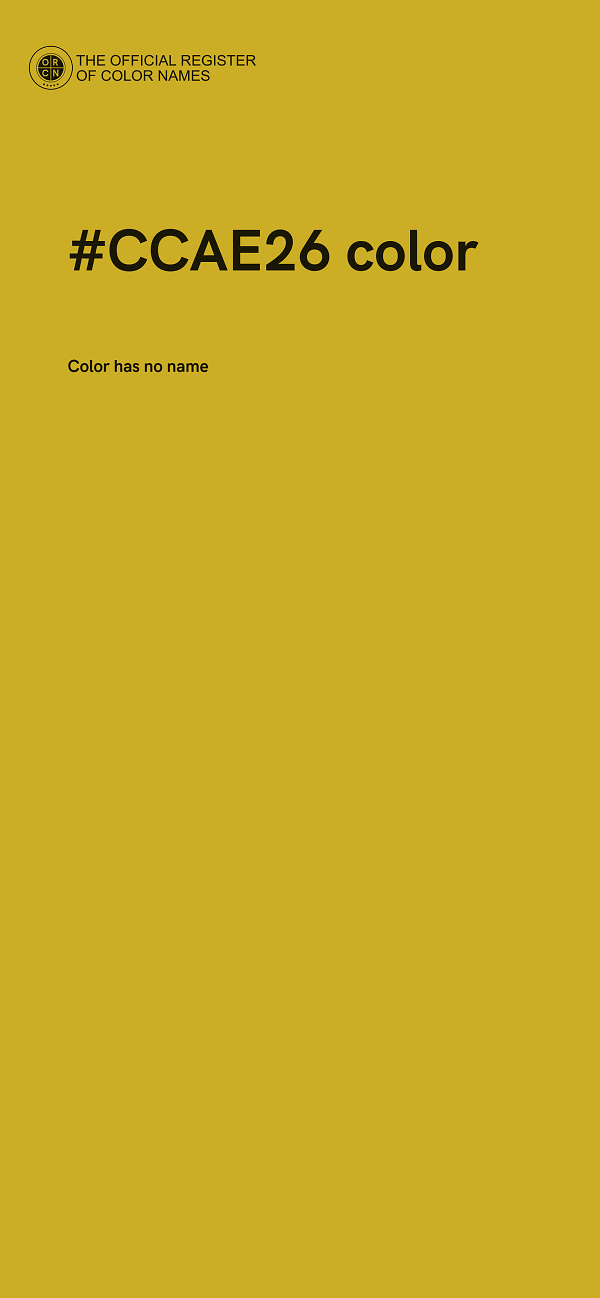 #CCAE26 color image