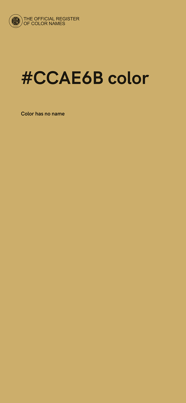 #CCAE6B color image