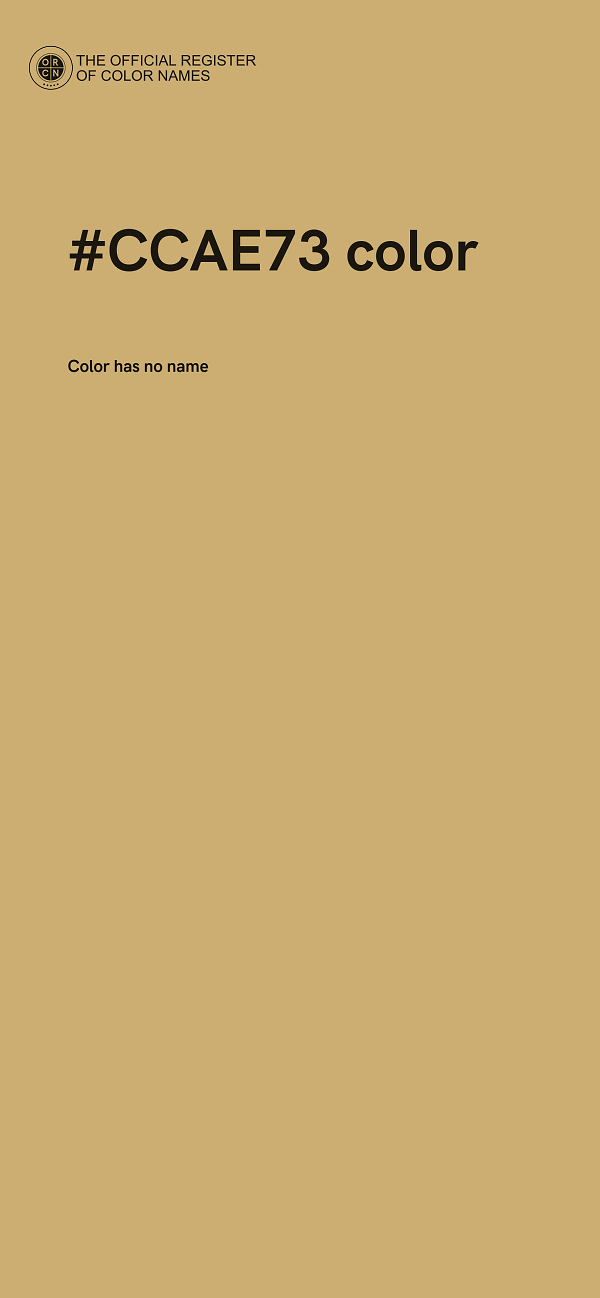 #CCAE73 color image