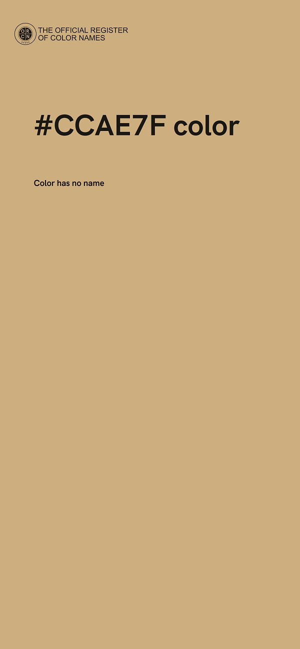 #CCAE7F color image