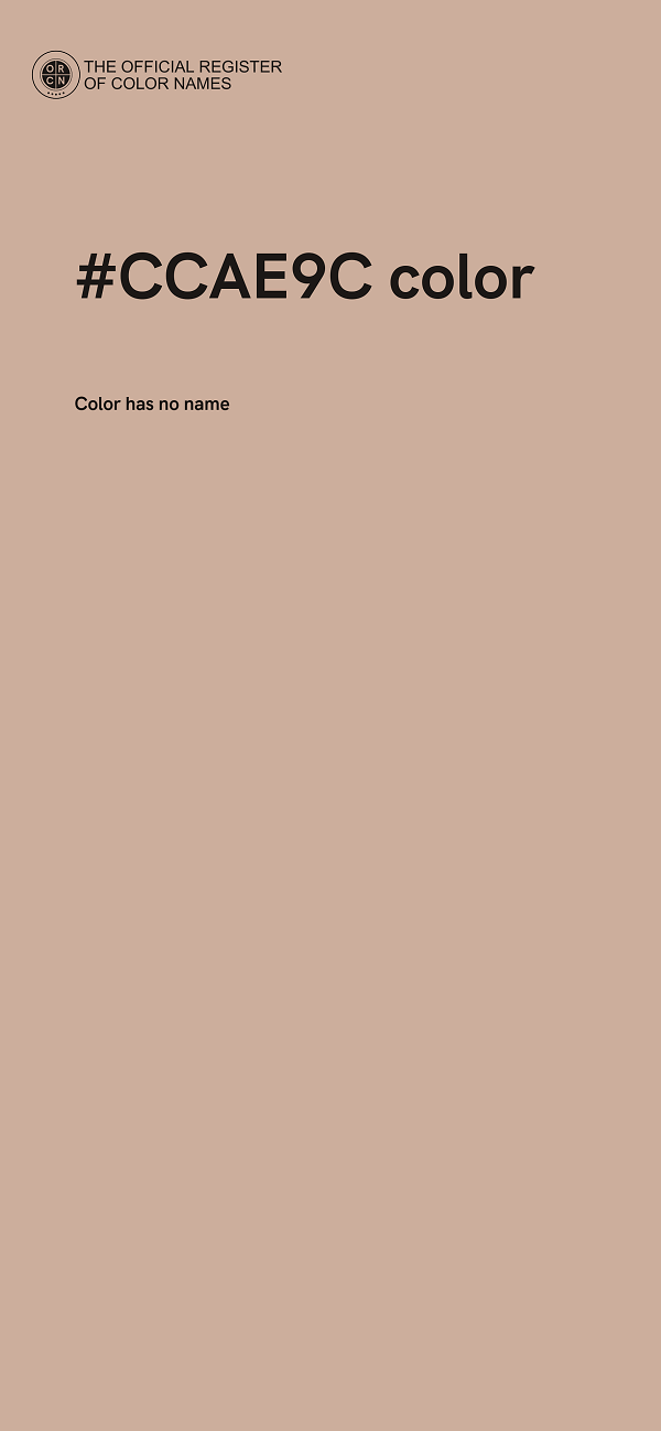 #CCAE9C color image