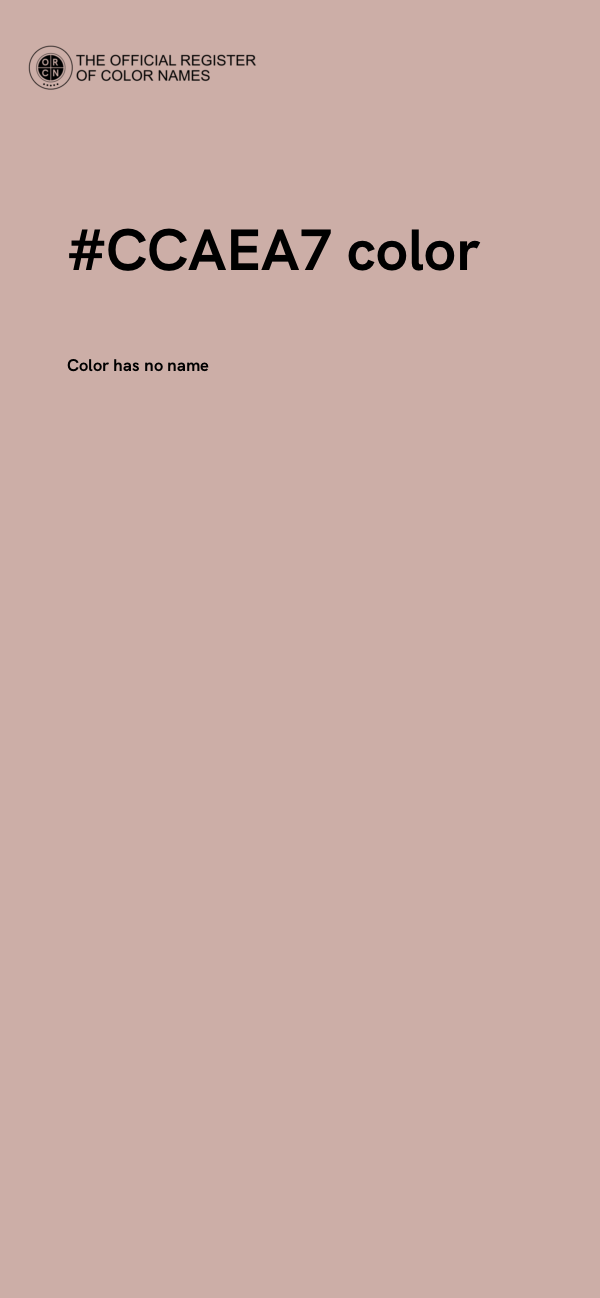 #CCAEA7 color image