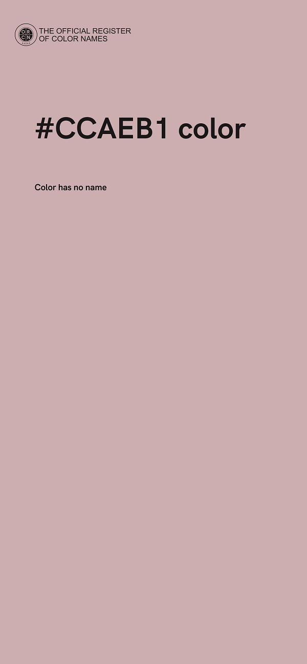 #CCAEB1 color image