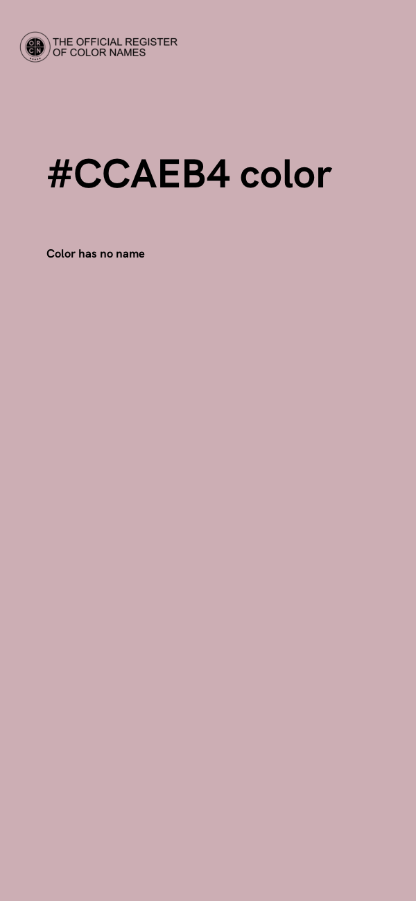 #CCAEB4 color image