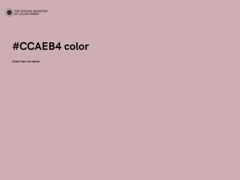 #CCAEB4 color image