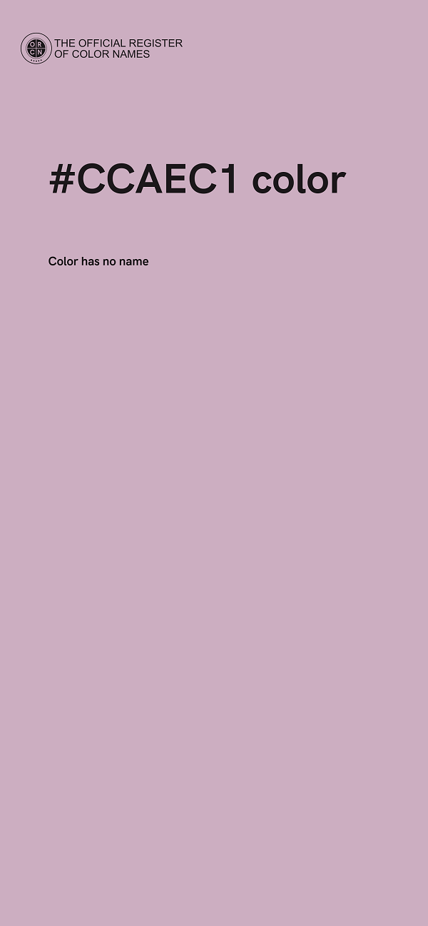 #CCAEC1 color image