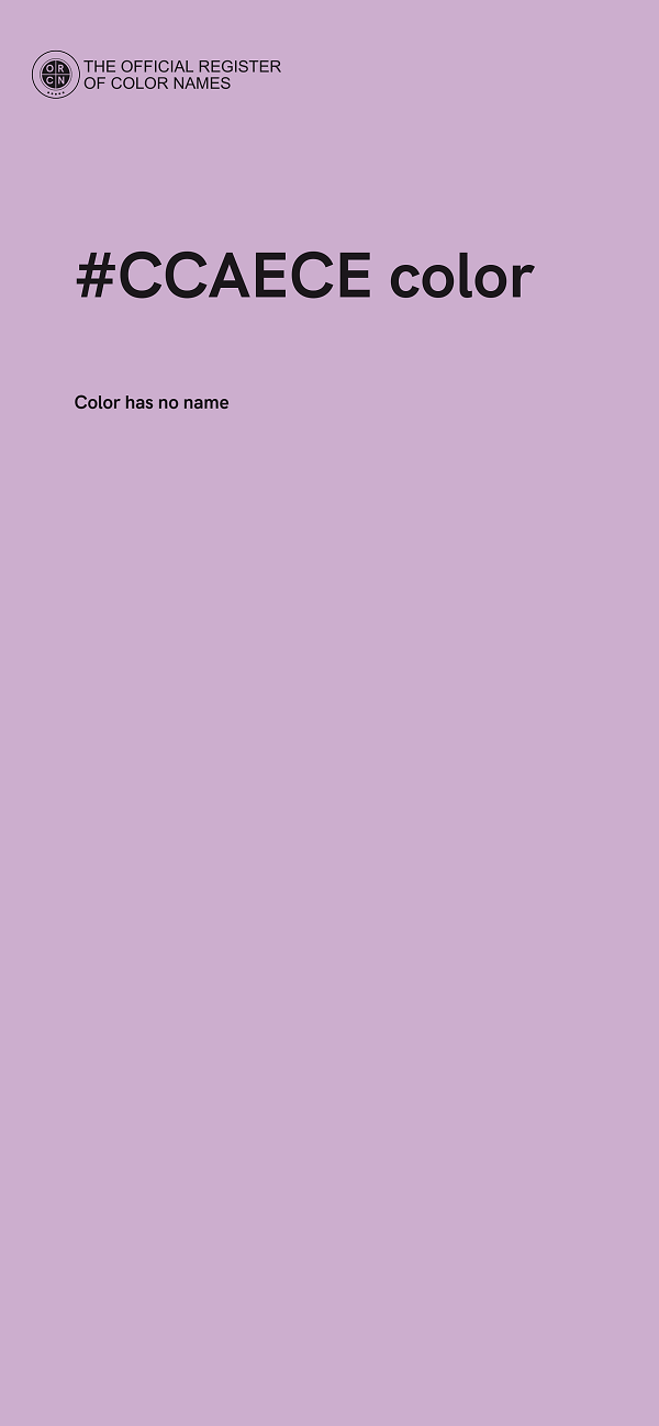 #CCAECE color image