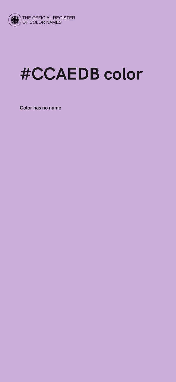 #CCAEDB color image
