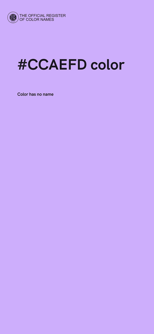 #CCAEFD color image