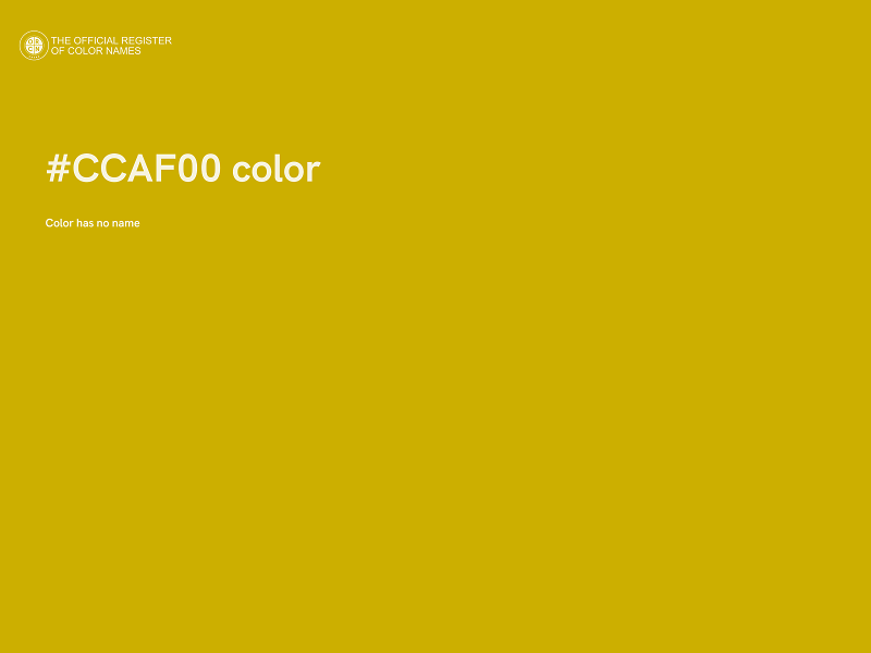 #CCAF00 color image