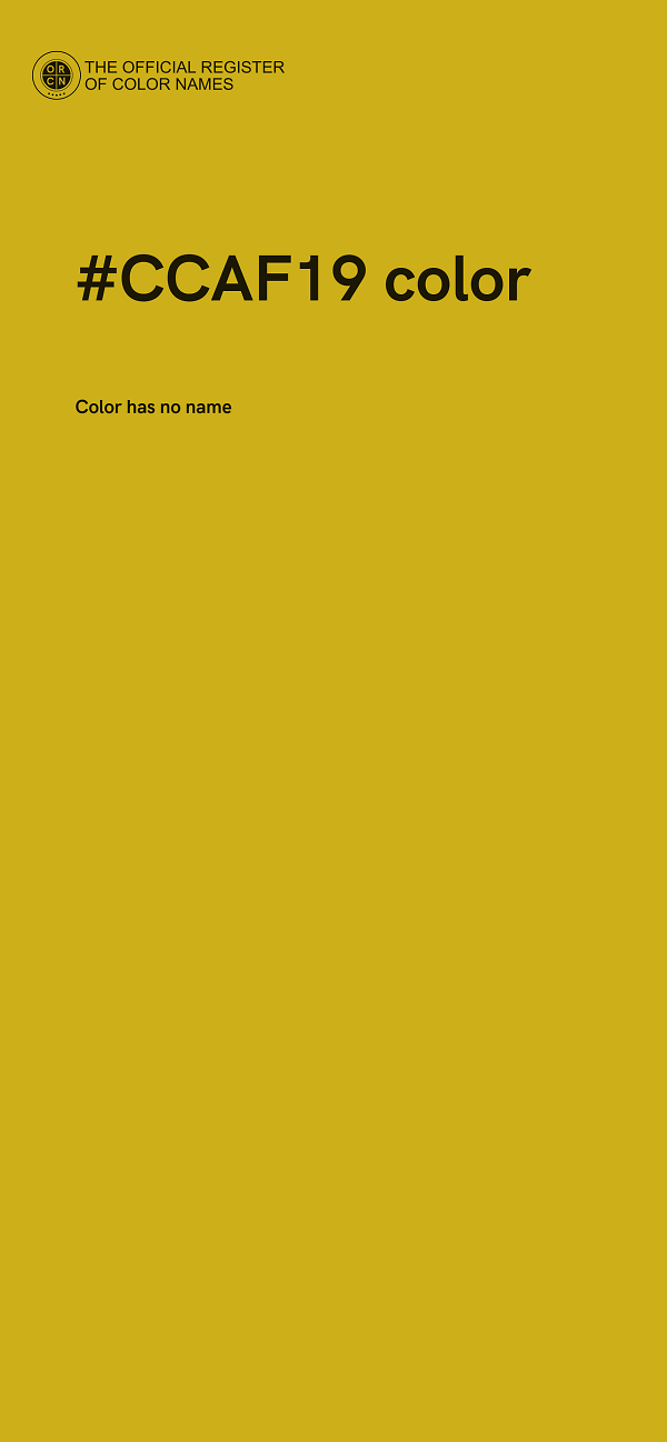 #CCAF19 color image