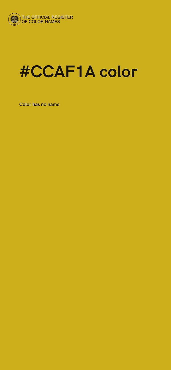 #CCAF1A color image