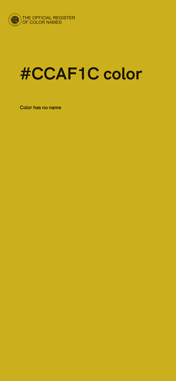 #CCAF1C color image