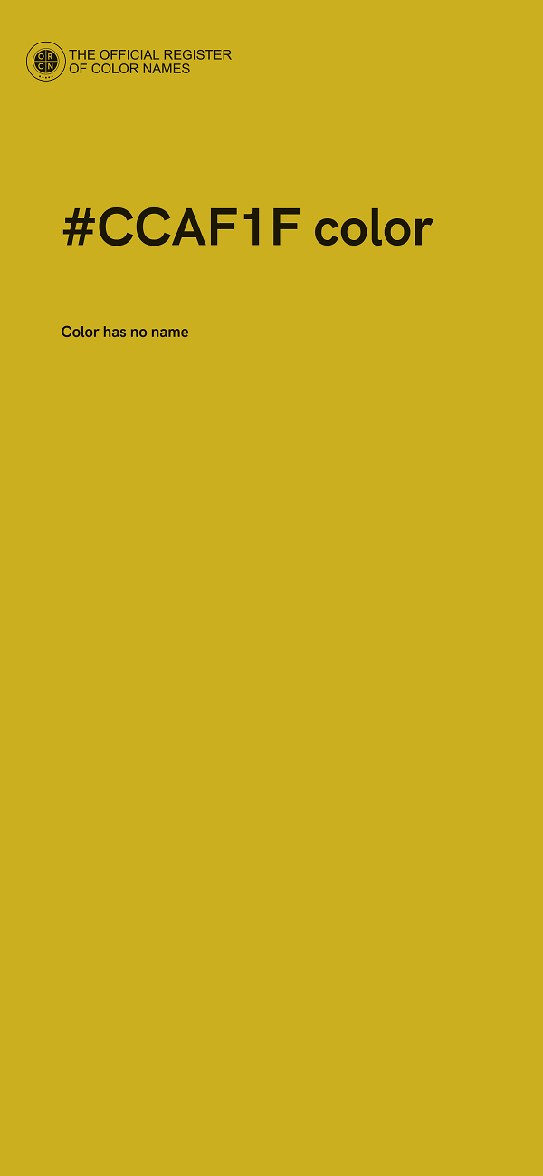 #CCAF1F color image