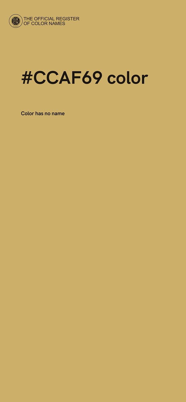 #CCAF69 color image