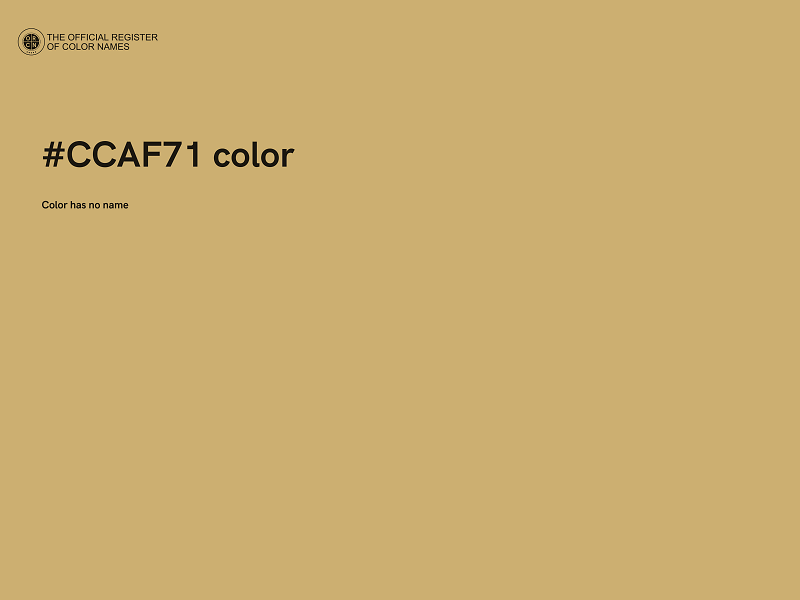 #CCAF71 color image