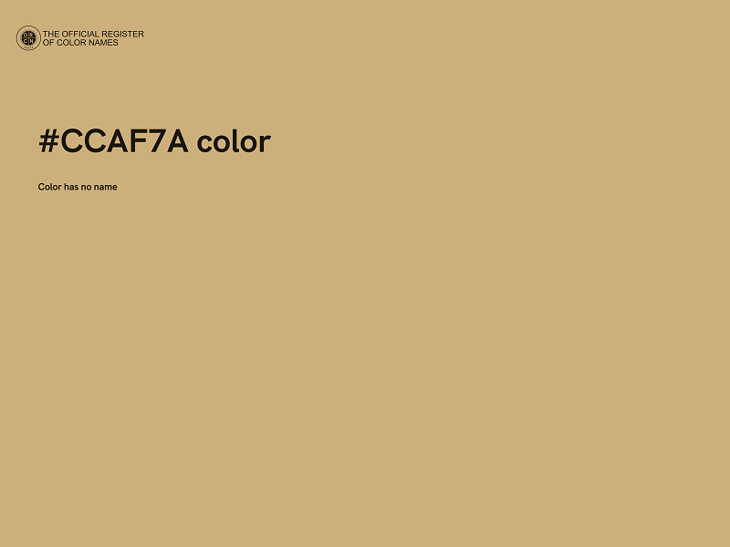 #CCAF7A color image