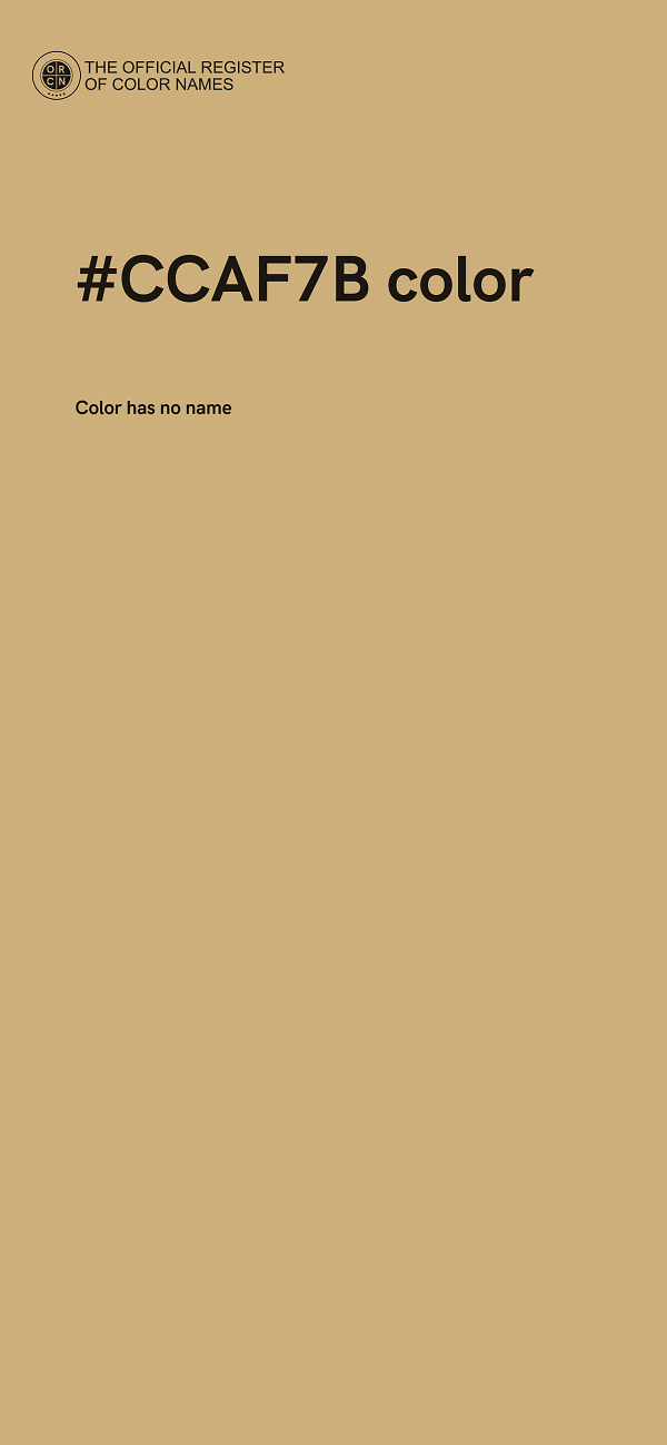 #CCAF7B color image
