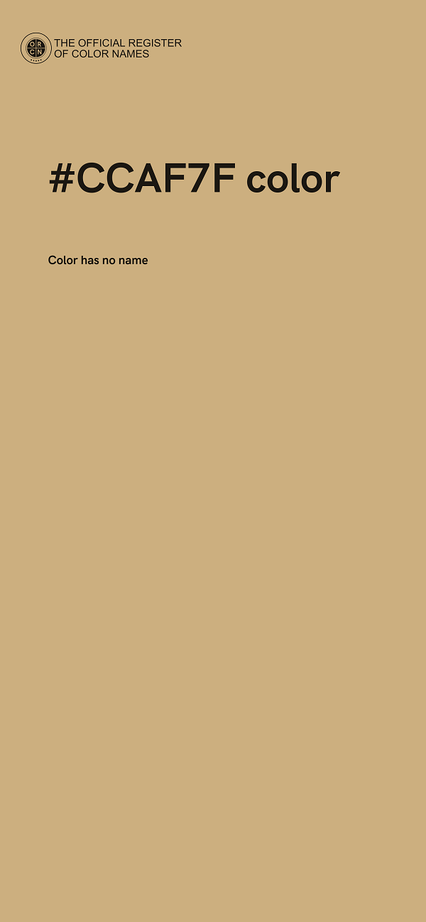#CCAF7F color image