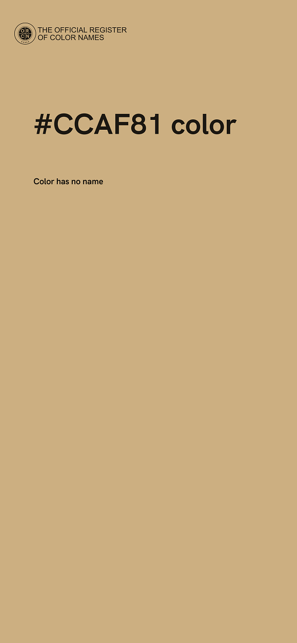 #CCAF81 color image