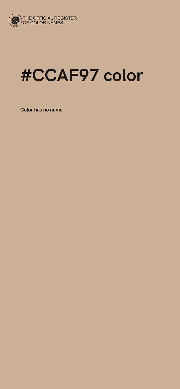 #CCAF97 color image