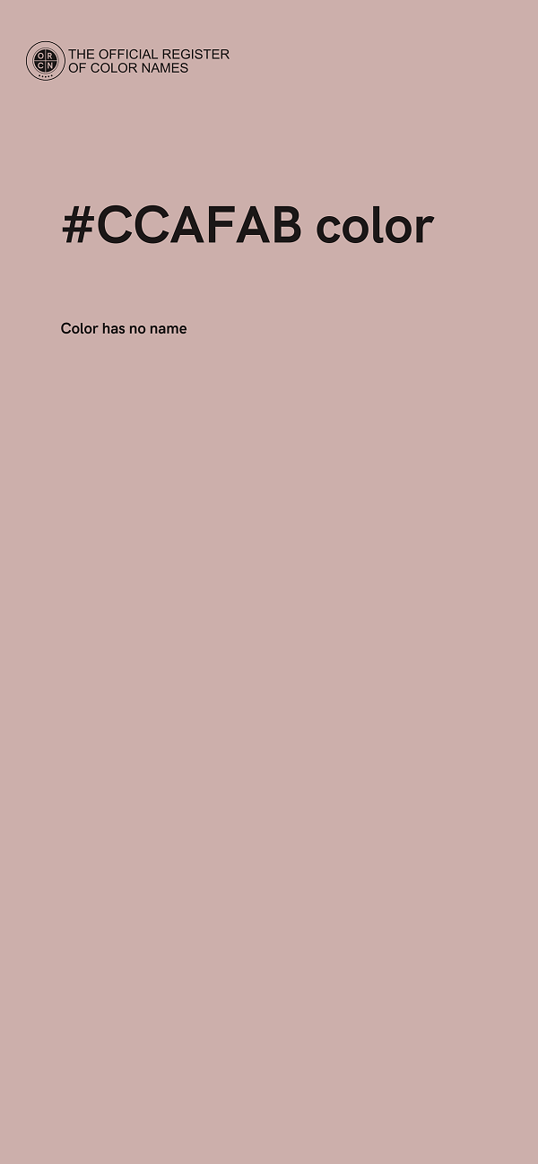 #CCAFAB color image