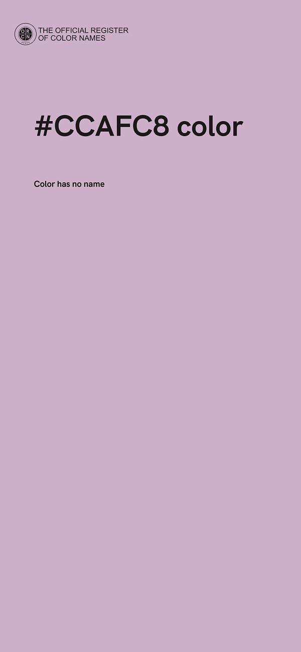 #CCAFC8 color image