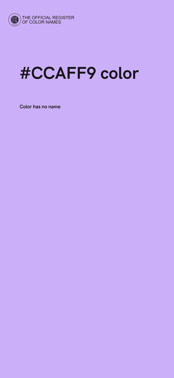 #CCAFF9 color image