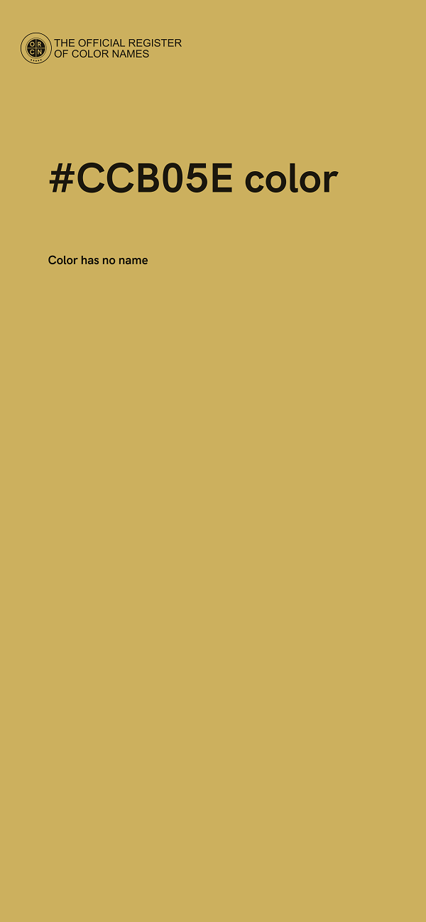 #CCB05E color image