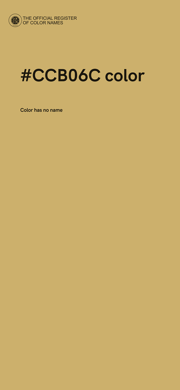 #CCB06C color image