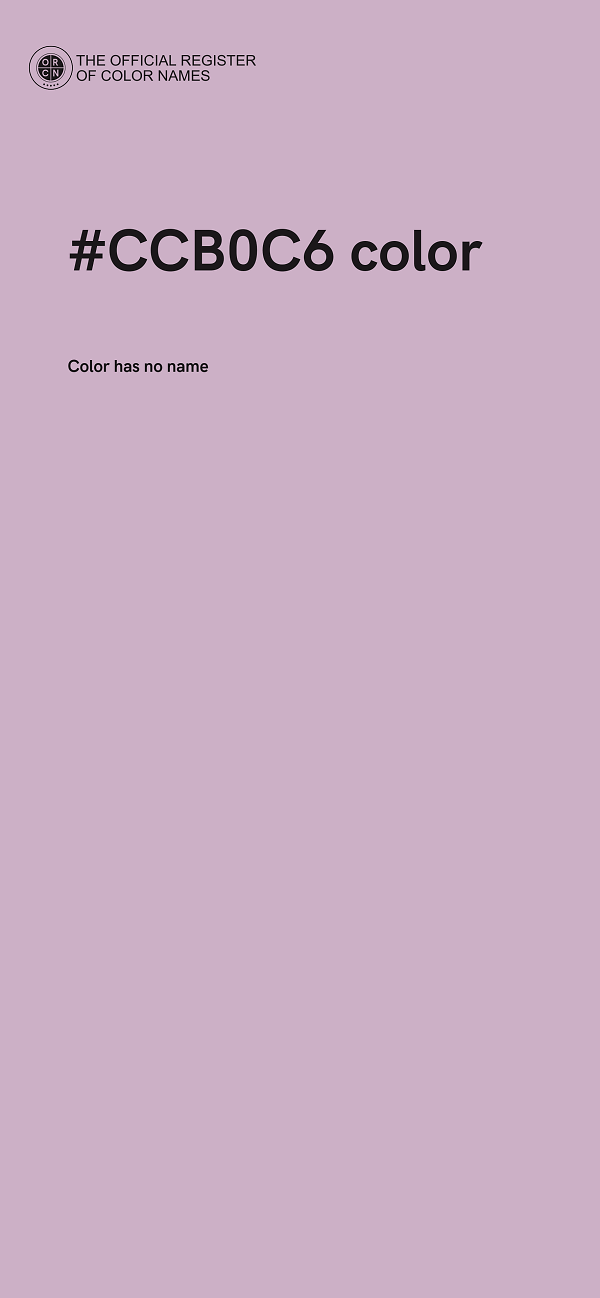 #CCB0C6 color image
