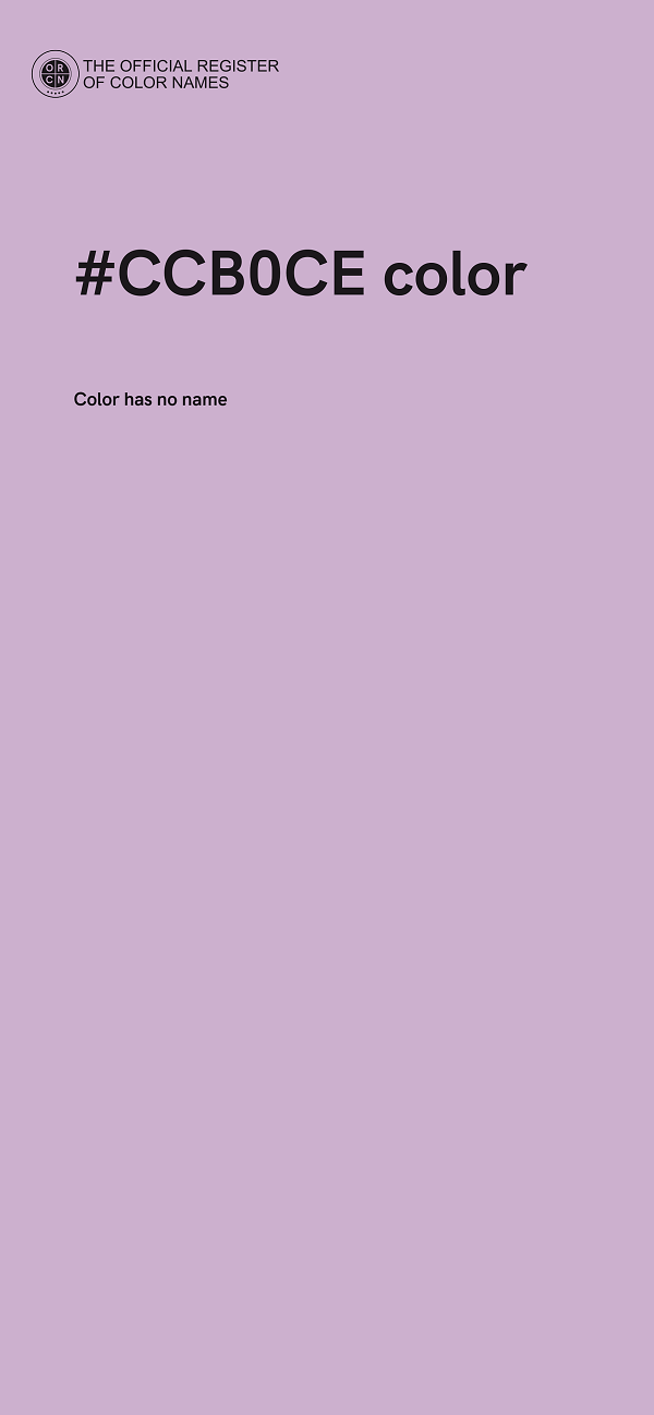 #CCB0CE color image