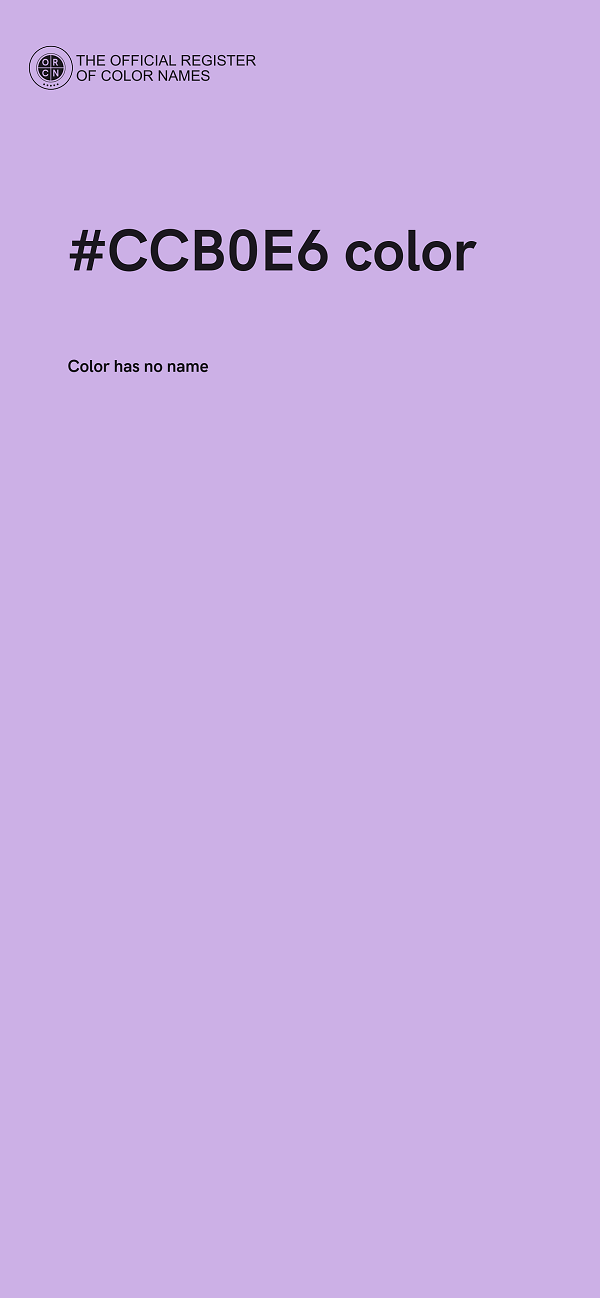 #CCB0E6 color image