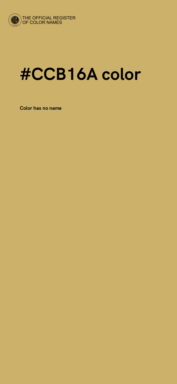 #CCB16A color image