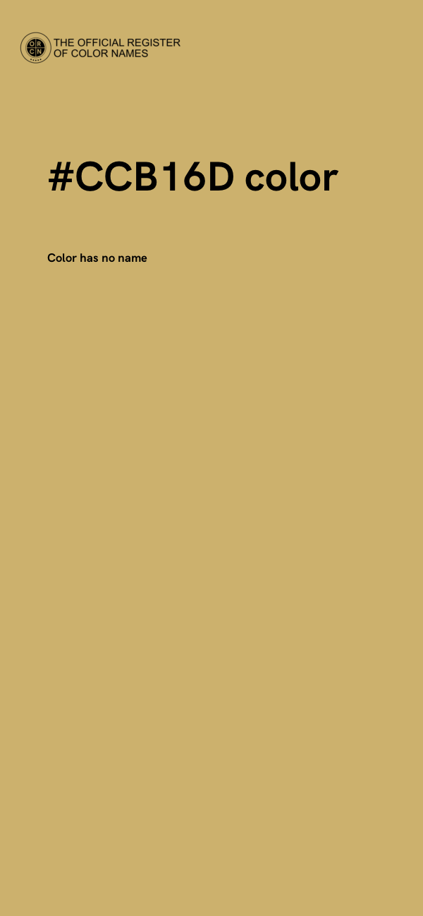#CCB16D color image