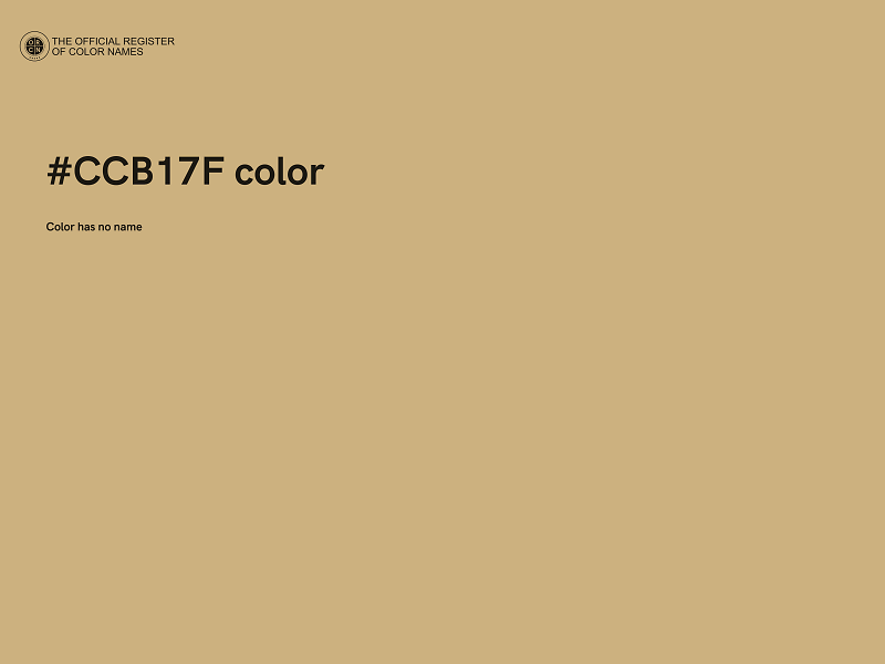 #CCB17F color image
