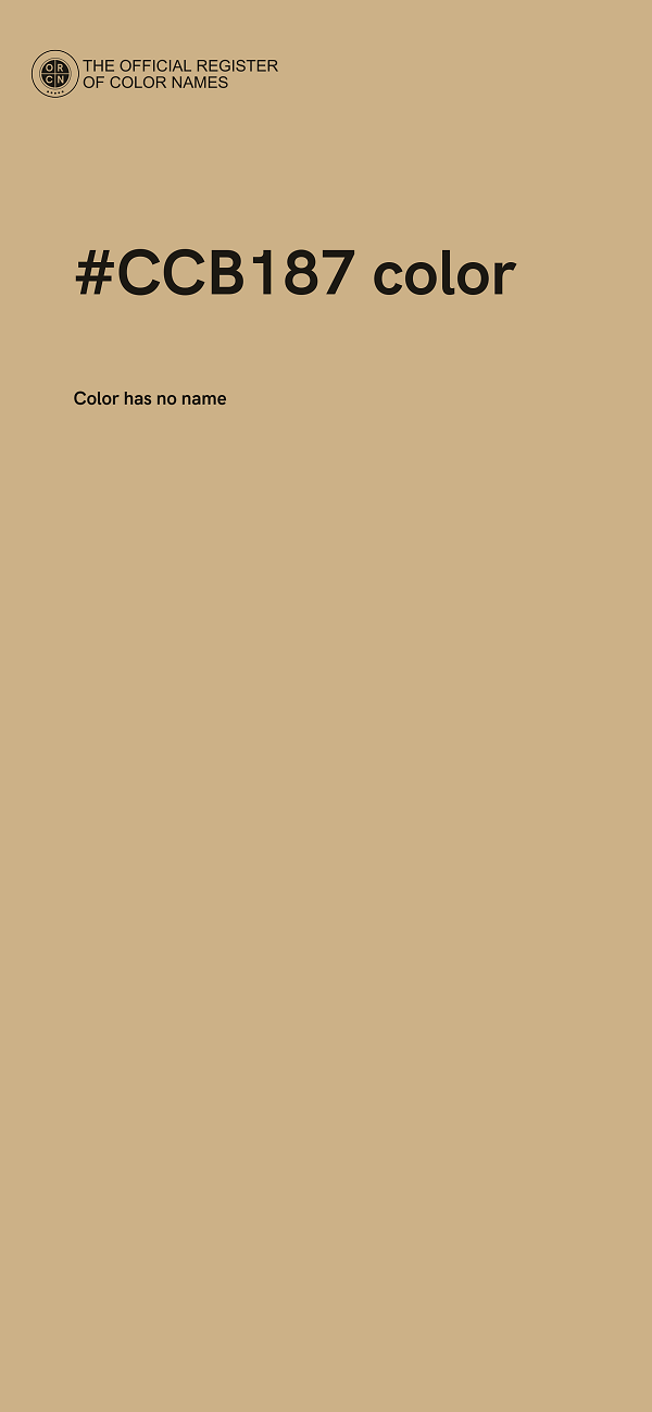 #CCB187 color image
