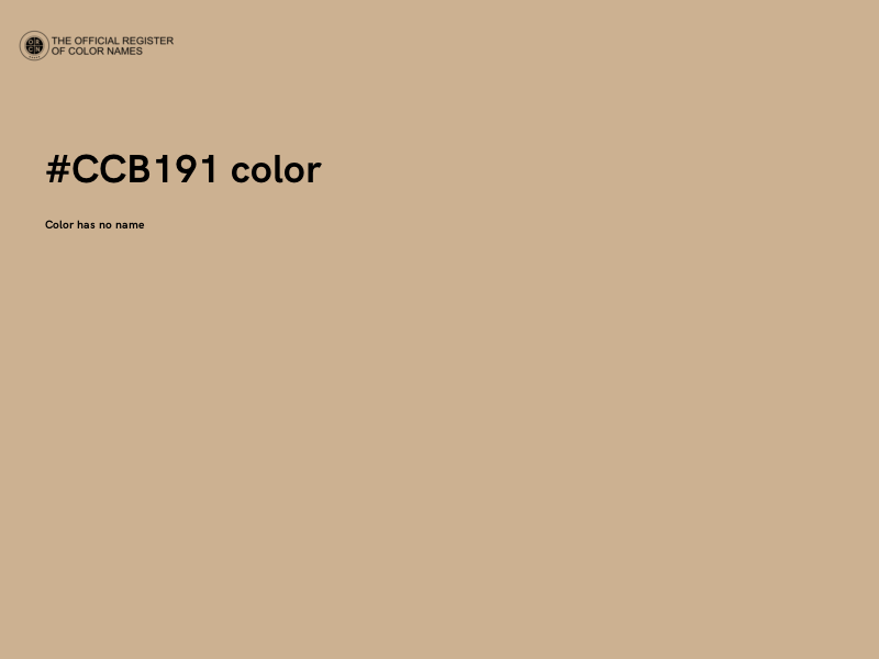 #CCB191 color image
